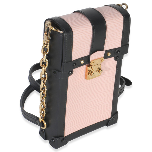 Louis Vuitton Rose Ballerine Black Epi Vertical Trunk Pochette - Picture 3 of 8